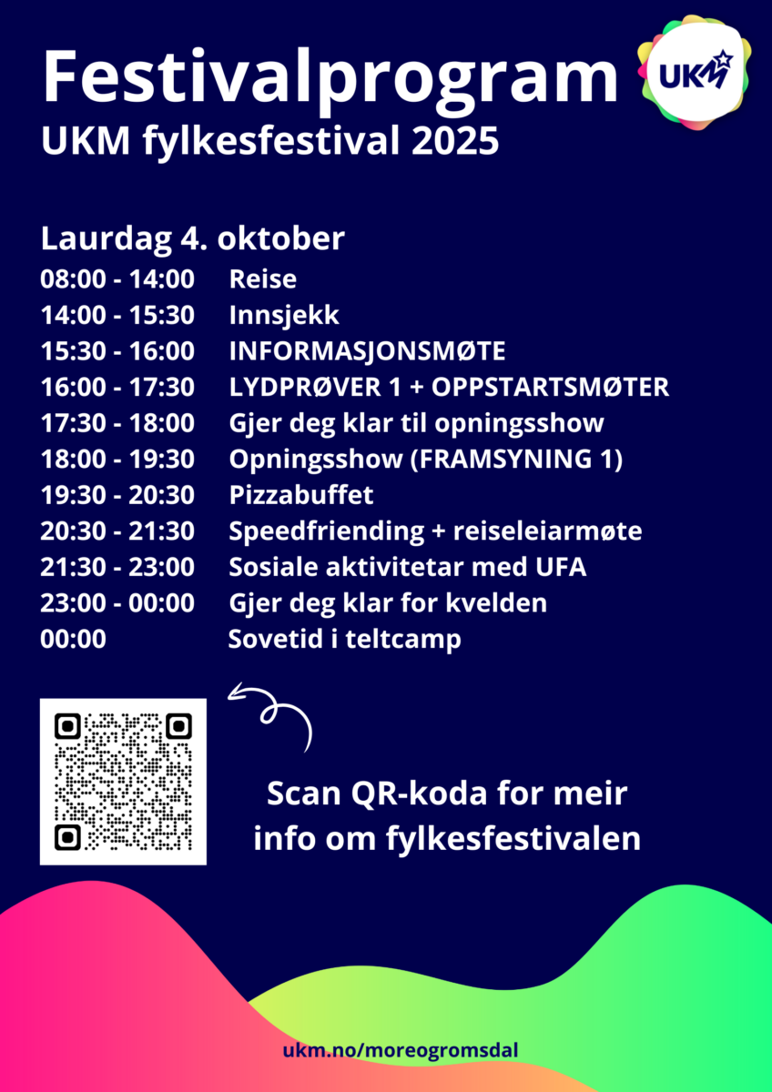 Sjå festivalprogrammet for fylkesfestivalen 2025 