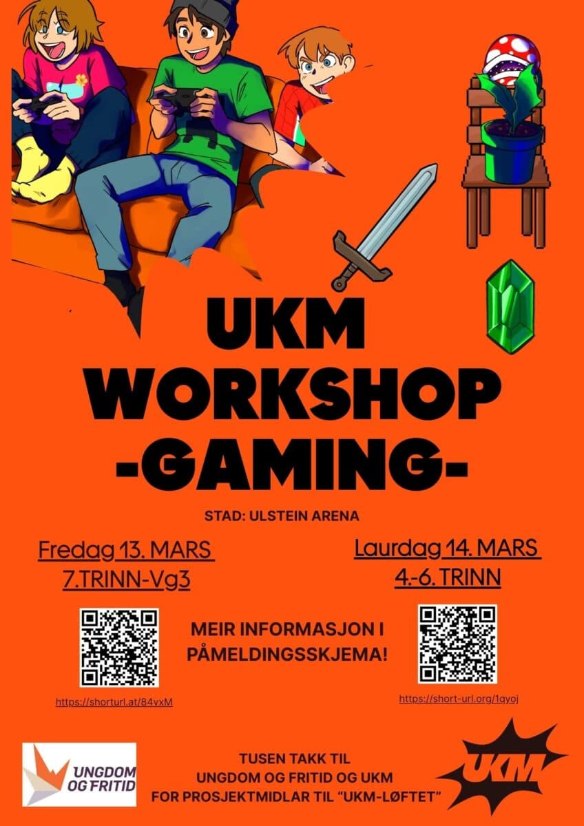 Workshop Gaming med Spillquest og Minecraft byggekonkurranse